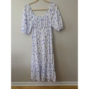 LoveShackFancy x Target Gemma Maxi Dress Puff Sleeve Cottage Boho Prairie XL